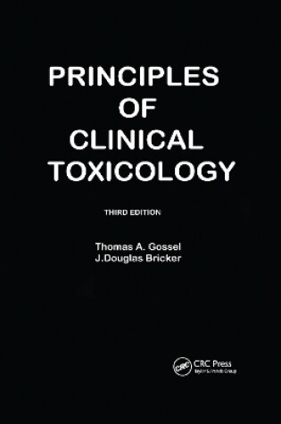 Cover of Principles Of Clinical Toxicology