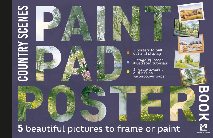 Book cover for Paint Pad Poster Book: Country Scenes