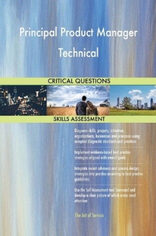 Cover of Principal Product Manager Technical Critical Questions Skills Assessment