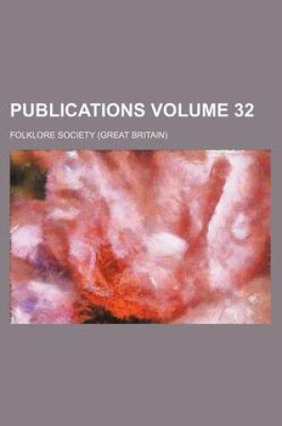 Cover of Publications Volume 32