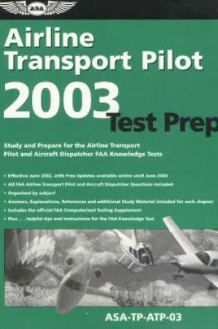 Cover of Airline Transport Pilot Test Prep