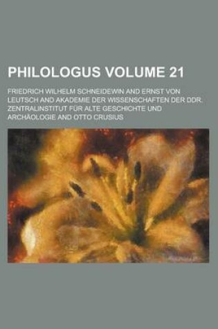 Cover of Philologus Volume 21