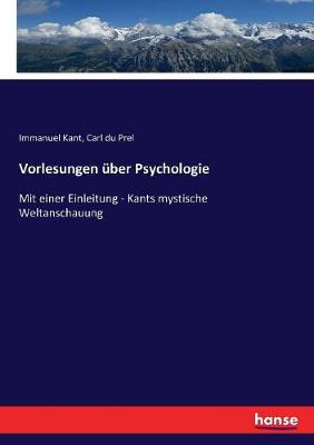 Book cover for Vorlesungen über Psychologie