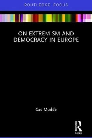 Cover of On Extremism and Democracy in Europe