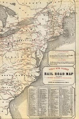 Cover of United States (Railroad Map) 4x6" Field Journal / Field Notebook / Field Book / Memo Book / Pocket Notebook (100 pages/50 sheets)