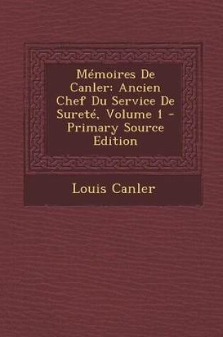 Cover of Memoires de Canler