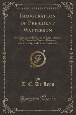 Cover of Inauguratlon of President Watterson