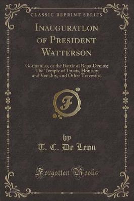 Book cover for Inauguratlon of President Watterson