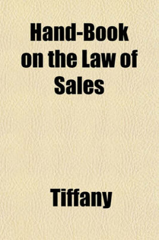 Cover of Hand-Book on the Law of Sales