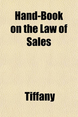 Book cover for Hand-Book on the Law of Sales