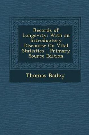 Cover of Records of Longevity