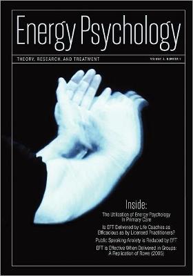 Book cover for Energy Psychology Journal, 3:1