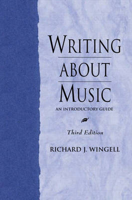 Book cover for Writing About Music