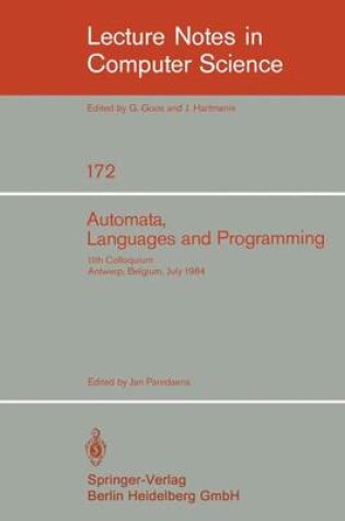 Cover of Automata, Languages, and Programming