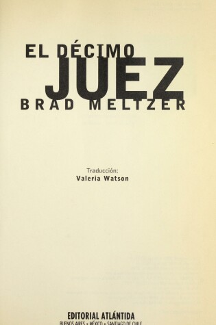 Cover of El Decimo Juez