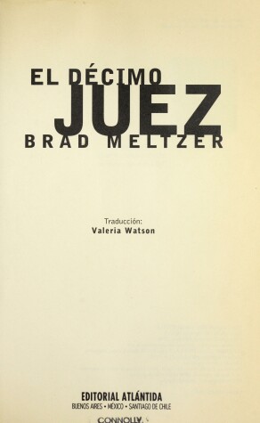 Book cover for El Decimo Juez