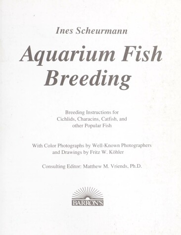 Book cover for Aquarium Fish Breeding