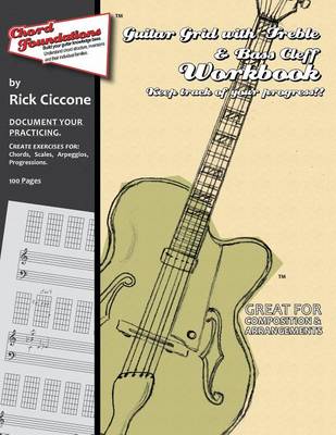 Book cover for Guitar Grid with Treble & Bass Clef Workbook