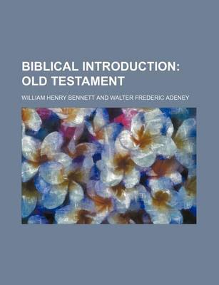 Book cover for Biblical Introduction; Old Testament