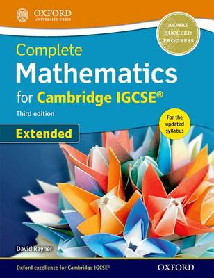 Book cover for Extended Mathematics for Cambridge IGCSE