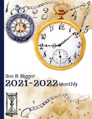 Book cover for 2021-2022 Monthly Planner - 2 Year Calendar