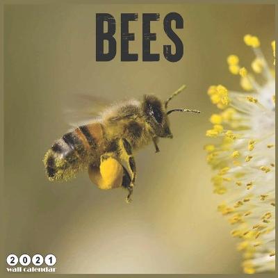 Book cover for Bees 2021 Wall Calendar