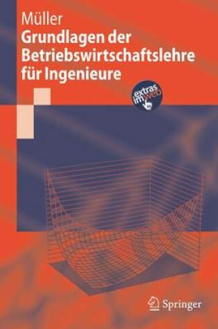 Cover of Grundlagen Der Betriebswirtschaftslehre Fur Ingenieure