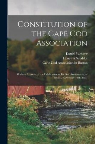 Cover of Constitution of the Cape Cod Association