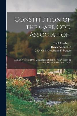 Book cover for Constitution of the Cape Cod Association