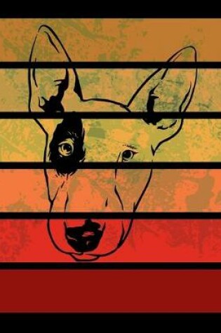 Cover of Bull Terrier Retro Stripes Notebook