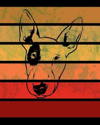 Book cover for Bull Terrier Retro Stripes Notebook
