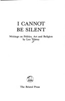 Book cover for I Cannot be Silent