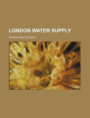 Book cover for London Water Supply