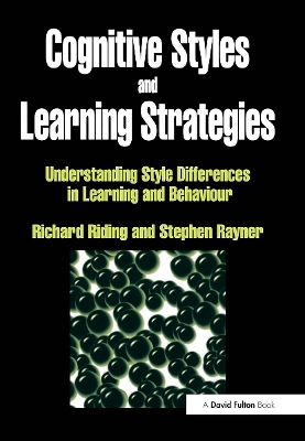 Book cover for Cognitive Styles and Learning Strategies