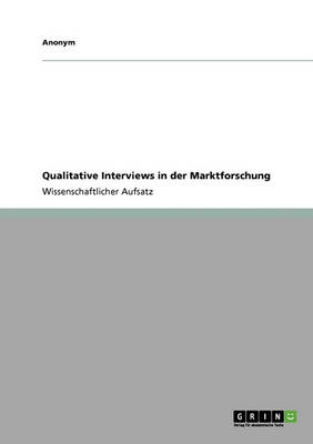 Book cover for Qualitative Interviews in Der Marktforschung