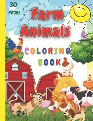 Book cover for Farm Animals Coloring Book