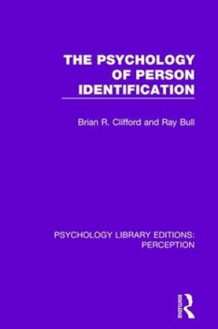 Cover of The Psychology of Person Identification