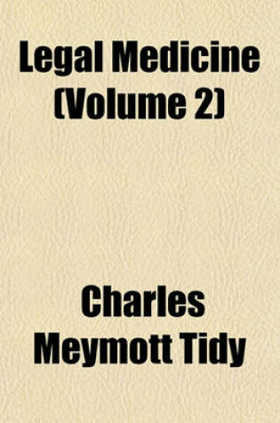 Cover of Legal Medicine Volume 3