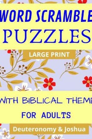 Cover of Word Scramble Puzzles With Biblical Theme For Adults