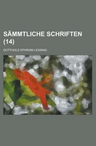 Cover of Sammtliche Schriften (14 )