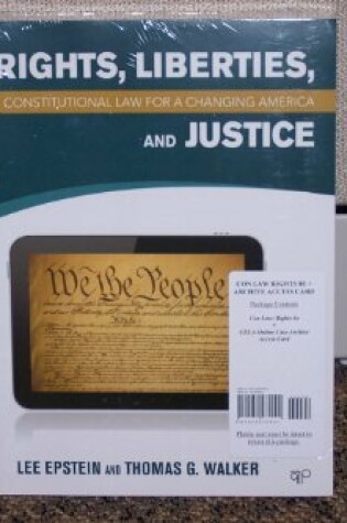 Cover of BUNDLE: Epstein: Constitutional Law for a Changing America: Rights, Liberties, and Justice, 8e + Online Resource Center