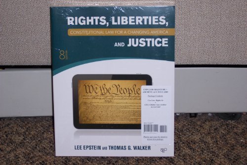 Book cover for BUNDLE: Epstein: Constitutional Law for a Changing America: Rights, Liberties, and Justice, 8e + Online Resource Center