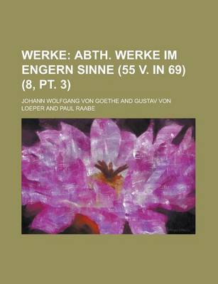 Book cover for Werke (8, PT. 3)