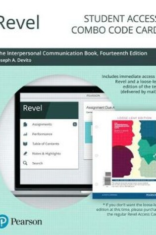 Cover of Revel for the Interpersonal Communication Book -- Combo Access Card