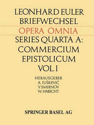 Cover of Leonhardi Euleri Commercium Epistolicum / Leonhard Euler Briefwechsel