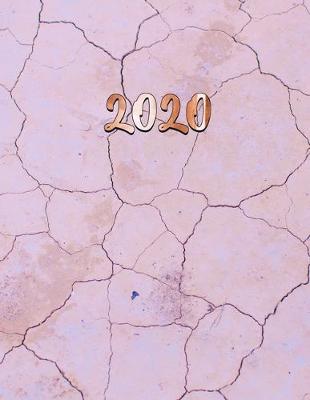 Book cover for Purple Marble & Rose Gold Planner 2020