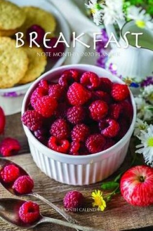 Cover of Breakfast Note Monthly 2020 Planner 12 Month Calendar