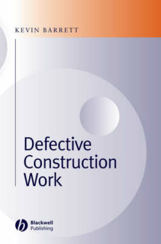 Cover of Defective Construction Work