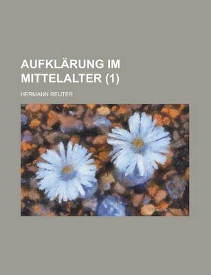 Book cover for Aufklarung Im Mittelalter (1)