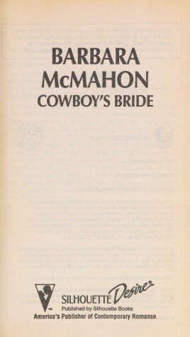 Cover of Cowboy's Bride